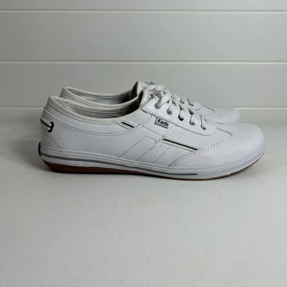Keds Ortholite Shoes Women’s Size 8.5 White Leather Memory Foam Sneakers